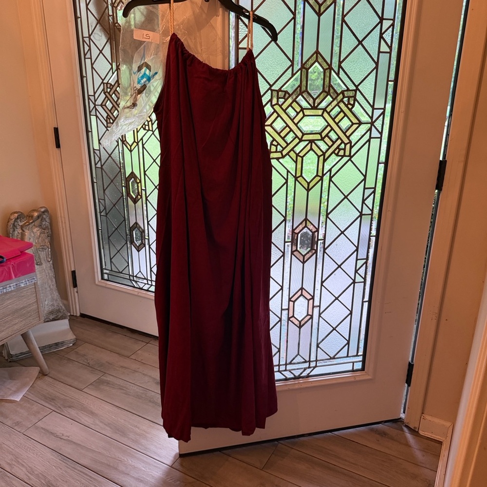NWT JADED GYPSY OS Women's Burgundy Dress
